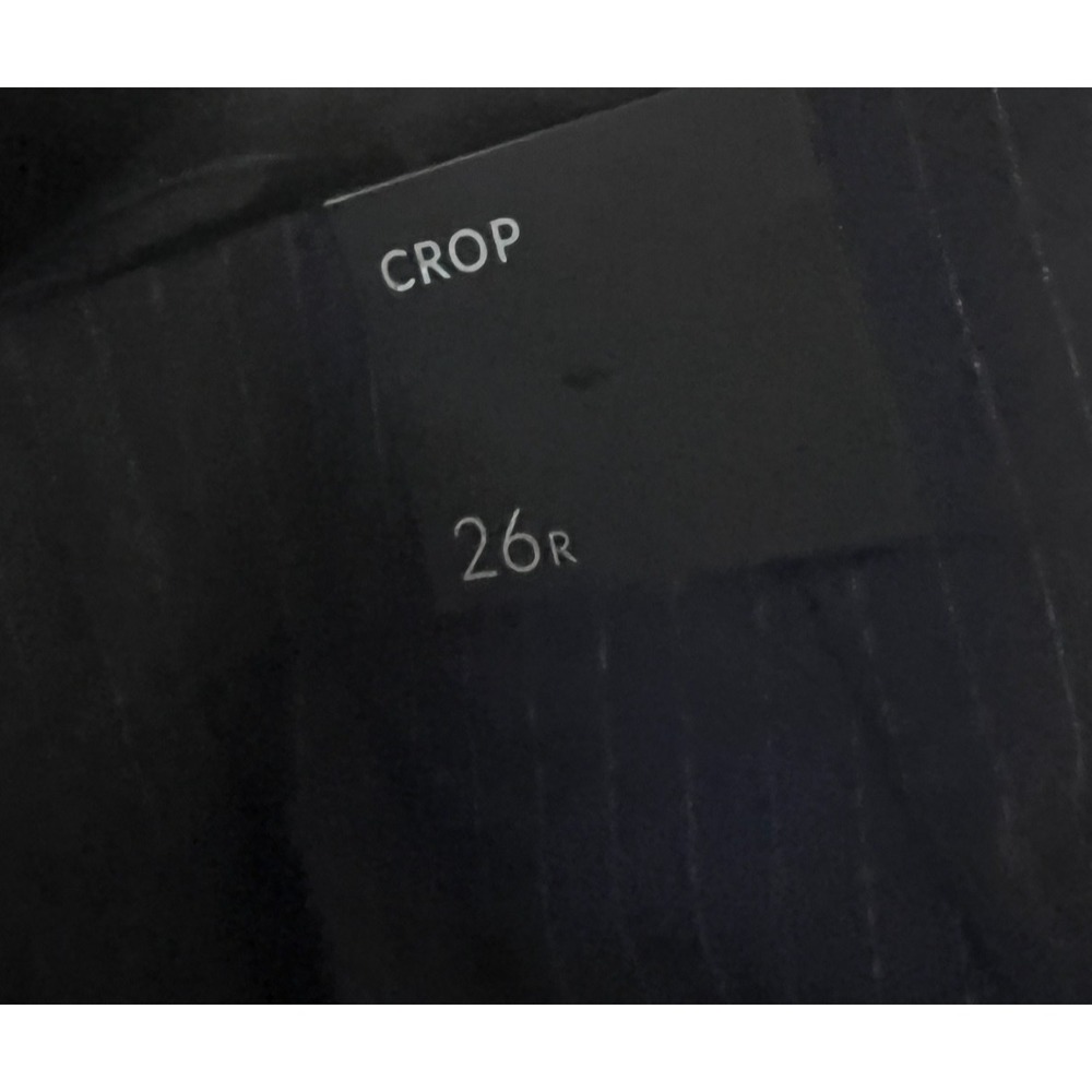 Lane Bryant Womens‎ Pants Black Pin Stripe Wide Leg Crop Sailor Gold Button 26R - Picture 6 of 6